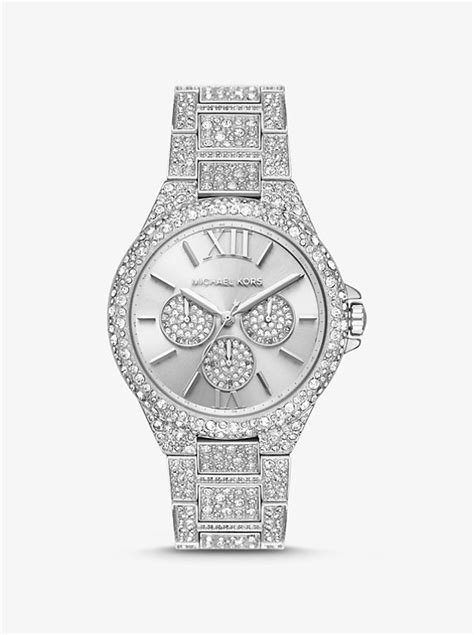 michael kors watches oversized silver runway|michael kors watch 250300.